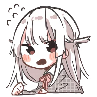 😳 emoji Веслопола–тян @nyasticks Telegram sticker 9 of 40