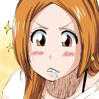🤤 emoji Orihime Inoue @xkysluv Telegram sticker 19 of 60