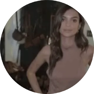 😏 emoji Ratajkowski by Ivan Sulin Telegram sticker 16 of 20