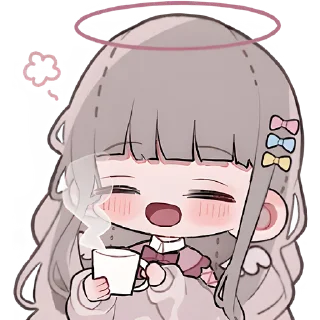 🫖 emoji Девочки ангелы @Nyasticks Telegram sticker 11 of 41