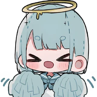 😀 emoji Девочки ангелы @Nyasticks Telegram sticker 23 of 41