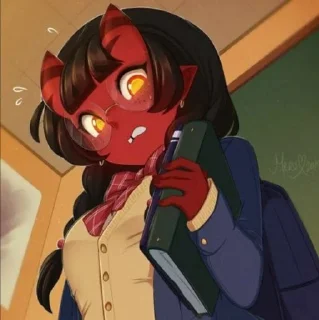 😓 emoji Меру😈 Telegram sticker 18 of 58