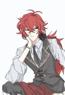 🟥 emoji Стикеры Дилюка Telegram sticker 18 of 64