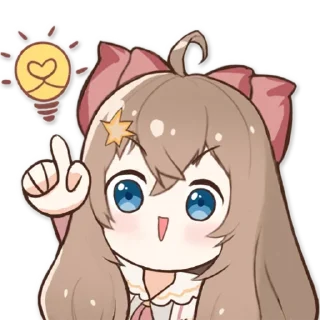 💡 emoji A-Soul Diana (@TgSticker) Telegram sticker 6 of 53