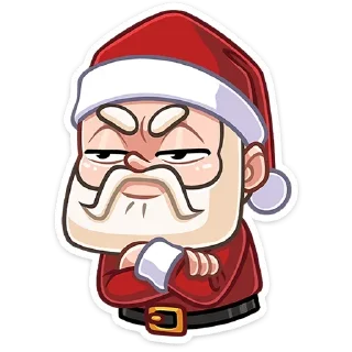😡 emoji Деда Мороз (@TgSticker) Telegram sticker 18 of 48