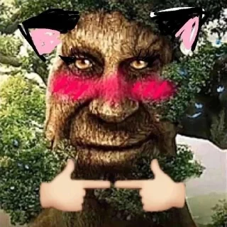 🐱 emoji [@tiktok4memes] Мудрое мистическое дерево Telegram sticker 16 of 22