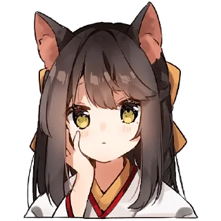 🙄 emoji Кемомими девочки @Nyasticks Telegram sticker 9 of 41