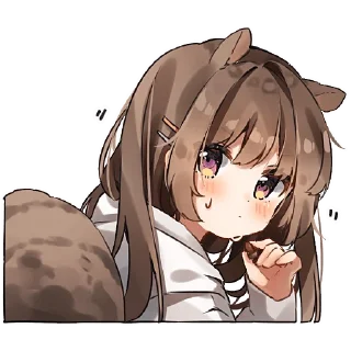 😮‍💨 emoji Кемомими девочки @Nyasticks Telegram sticker 14 of 41
