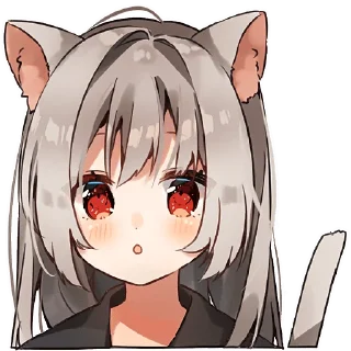 😯 emoji Кемомими девочки @Nyasticks Telegram sticker 19 of 41