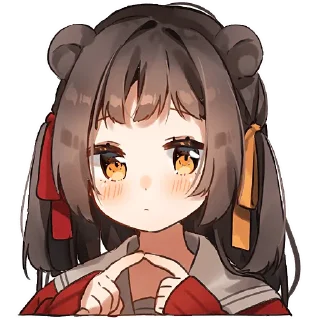 😔 emoji Кемомими девочки @Nyasticks Telegram sticker 6 of 41
