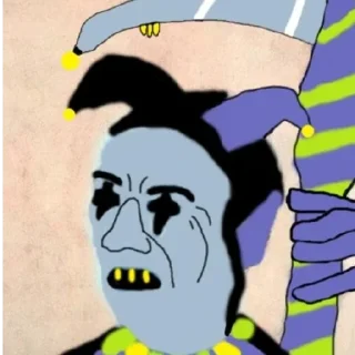 🤨 emoji 😈ШУТ ГОРОХОВЫЙ🤡 Telegram sticker 14 of 47