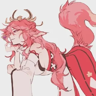 🦊 emoji 🌸ꨄ︎☾︎ Yᴀᴇ_Mɪᴋᴏ ☽︎ꨄ︎🌸 Telegram sticker 7 of 74