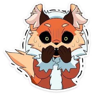 😱 emoji Лиса Алиса :: @stickroom Telegram sticker 23 of 48