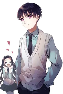 😏 emoji Kanata Kamado Telegram sticker 6 of 33