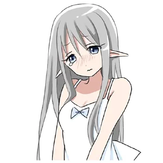 😭 emoji Эльфийка "BoxChan" Telegram sticker 22 of 68