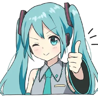 Sticker from Мику Хацунэ "BoxChan"
