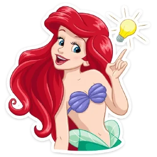 ☝ emoji Ариэль (@TgSticker) Telegram sticker 12 of 36
