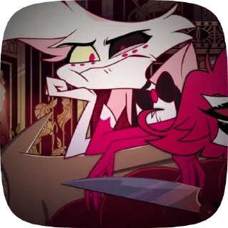 🌟 emoji БОЛЬШЕ ⇨ @CLOOBHUB ЭНДЖЕЛ ДАСТ ОТЕЛЬ ХАЗБИН HAZBIN Telegram sticker 5 of 60