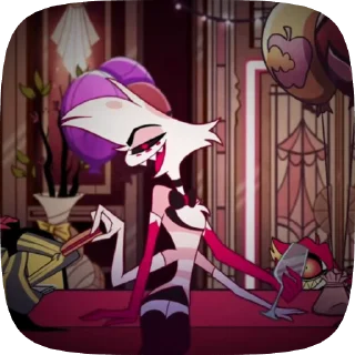 🌟 emoji БОЛЬШЕ ⇨ @CLOOBHUB ЭНДЖЕЛ ДАСТ ОТЕЛЬ ХАЗБИН HAZBIN Telegram sticker 21 of 60