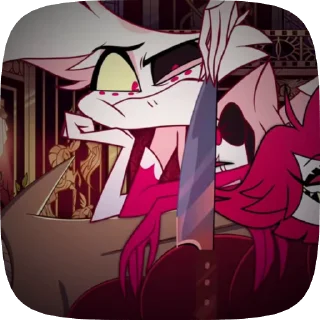 🌟 emoji БОЛЬШЕ ⇨ @CLOOBHUB ЭНДЖЕЛ ДАСТ ОТЕЛЬ ХАЗБИН HAZBIN Telegram sticker 7 of 60