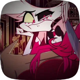 🌟 emoji БОЛЬШЕ ⇨ @CLOOBHUB ЭНДЖЕЛ ДАСТ ОТЕЛЬ ХАЗБИН HAZBIN Telegram sticker 6 of 60