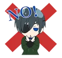 Sticker from kuroshitsuji