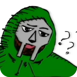 👄 emoji MF DOOM THE BEST [ALL CAPS] Telegram sticker 22 of 30