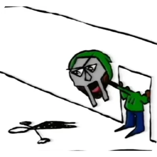 👍 emoji MF DOOM THE BEST [ALL CAPS] Telegram sticker 19 of 30