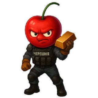 🫥 emoji ЧЕРЕШНЯ # Youtube 🍒 Telegram sticker 8 of 22