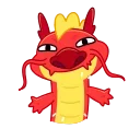 Sticker from Chinese Dragon