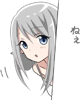 Sticker from @anime_stickerr Эльфийка