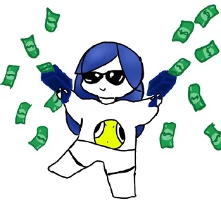 🤑 emoji Arbitrary Manatee Telegram sticker 12 of 35