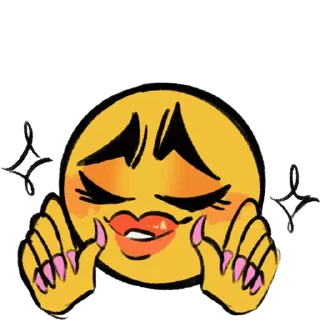 🥰 emoji ⋅⋆ー୨moyashki୧ー⋆⋅ Telegram sticker 6 of 67