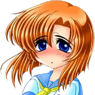 🥹 emoji higurashi faces question arcs Telegram sticker 8 of 92