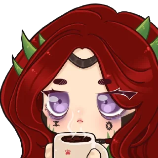 🤕 emoji Дракониця Оріель by @dove_house & @KrissArtt Telegram sticker 6 of 14