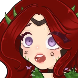 😦 emoji Дракониця Оріель by @dove_house & @KrissArtt Telegram sticker 7 of 14