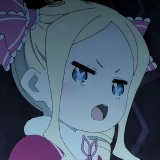 😠 emoji Ре зеро @anime_sticks Telegram sticker 17 of 20