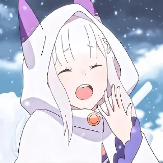 🤭 emoji Ре зеро @anime_sticks Telegram sticker 19 of 20