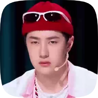 🤨 emoji ZhanYibo Telegram sticker 17 of 41