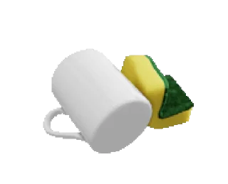 🧽 emoji Mug and her scouring pad :: @CHIT4HSTICKERS Telegram sticker 16 of 16