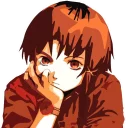 😶 emoji Lain Iwakura Telegram sticker 23 of 25