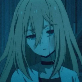 😞 emoji Ангел кровопролития @anime_sticks Telegram sticker 18 of 20