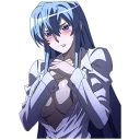 ❤️ emoji Esdeath Telegram sticker 12 of 13