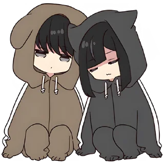 😔 emoji Юрудура-тян 2 @Nyasticks Telegram sticker 9 of 41