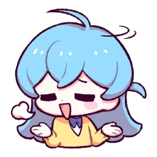 😮‍💨 emoji ✿Лили✿ @anime_sticks Telegram sticker 10 of 32