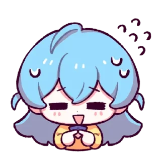 😓 emoji ✿Лили✿ @anime_sticks Telegram sticker 23 of 32