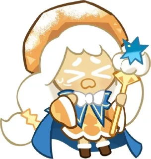 😰 emoji Cream puff cookie) Telegram sticker 6 of 21