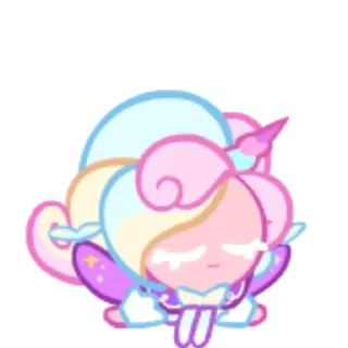 🦄 emoji Cream Unicorn Cookie! Telegram sticker 22 of 59