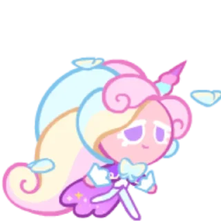 🦄 emoji Cream Unicorn Cookie! Telegram sticker 24 of 64