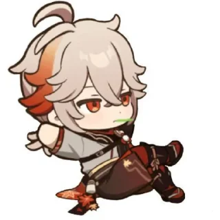 😒 emoji Кадзуха|Геншин ❤️🔥 :: От Денис Telegram sticker 13 of 43